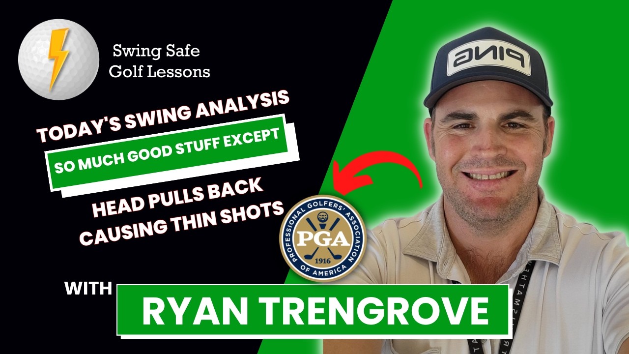 Today's Swing Analysis - So much good stuff except head pulls back causing thin shots