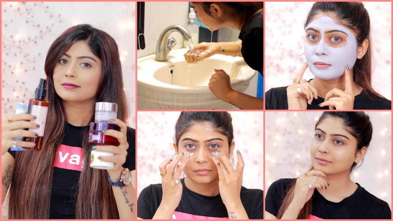 SUMMER SKIN CARE ROUTINE | MORNING And NIGHT TIME | SUNTAN FREE ,OIL FREE, FRESH & GLOWING SKIN