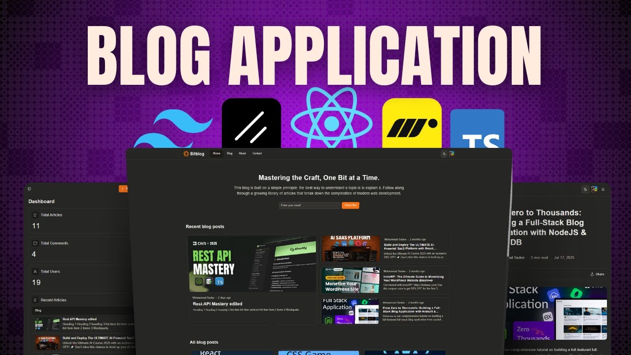 Build & Deploy Personal Blog Application Using React | TailwindCSS | TypeScript