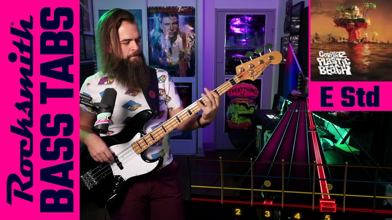 Gorillaz－On Melancholy Hill｜Bass Tabs [E Standard][Rocksmith]