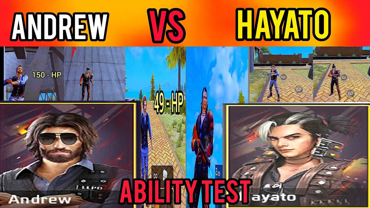 🤔 Andrew vs hayato : Who is the real king? | Free Fire Ability Test 🔥