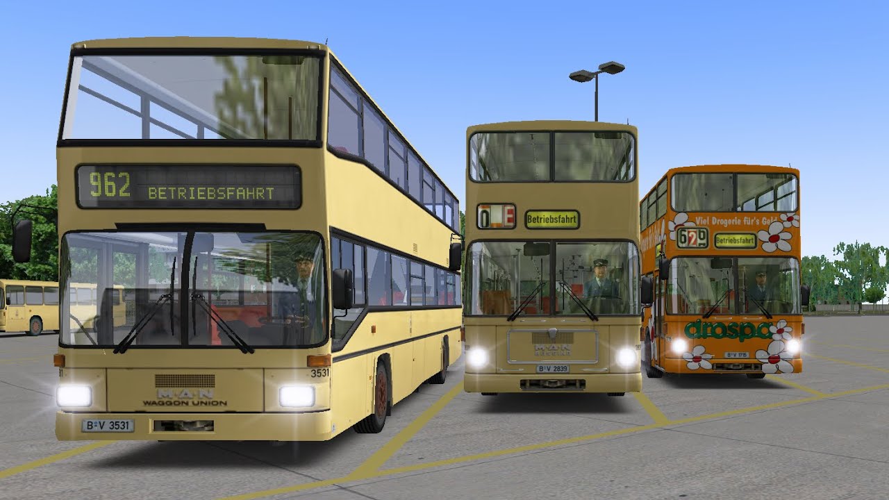 [OMSI] Betriebsfahrt: Berlin Route 5E, MAN SD200 (SD77, 2839) Kickdown