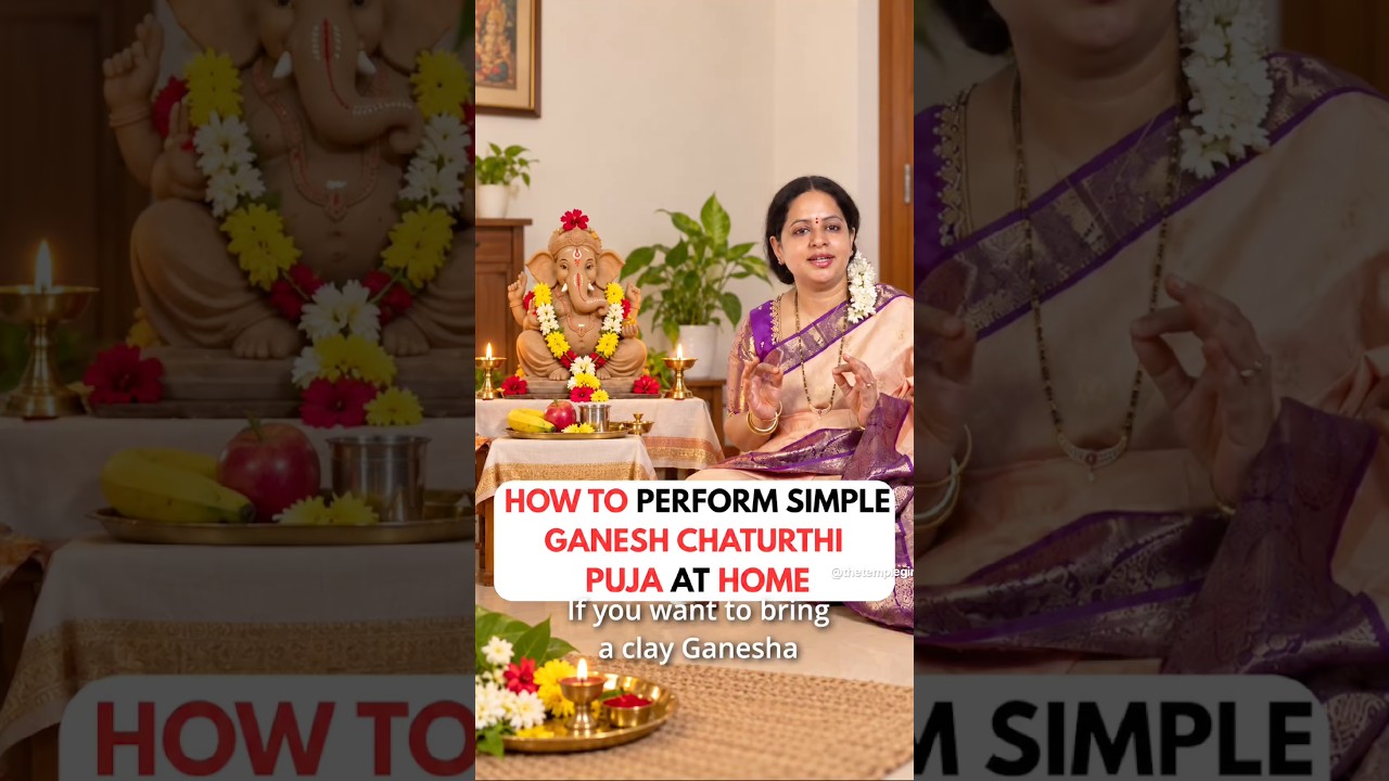 Simple step by step guide to perform Ganesh Chaturthi puja at home #ganeshchaturthi #ganesh #puja