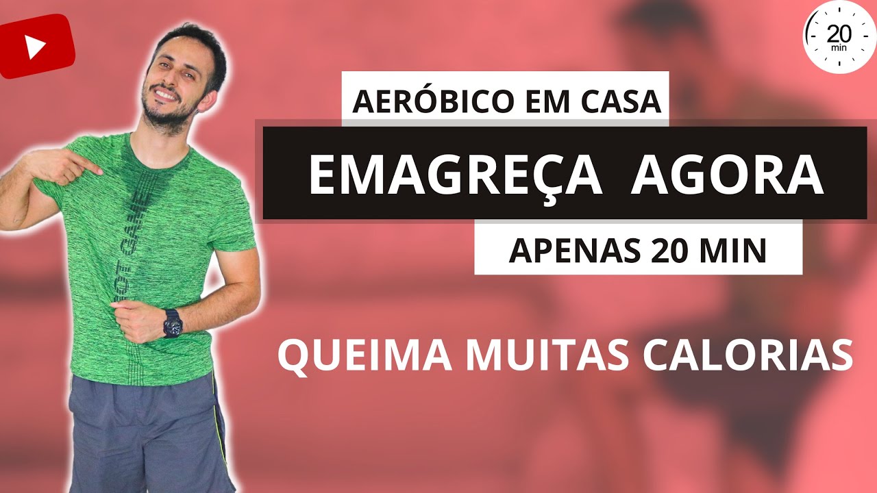 TREINO AERÓBICO PARA EMAGRECER AGORA (Apenas 20 minutos) - exercícios aeróbicos para fazer em casa