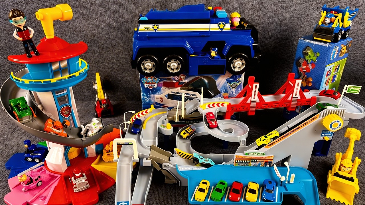 13-Minute Satisfying Unboxing for Kids & Collectors | Paw Patrol City Overpass Rail Car Set ASMR