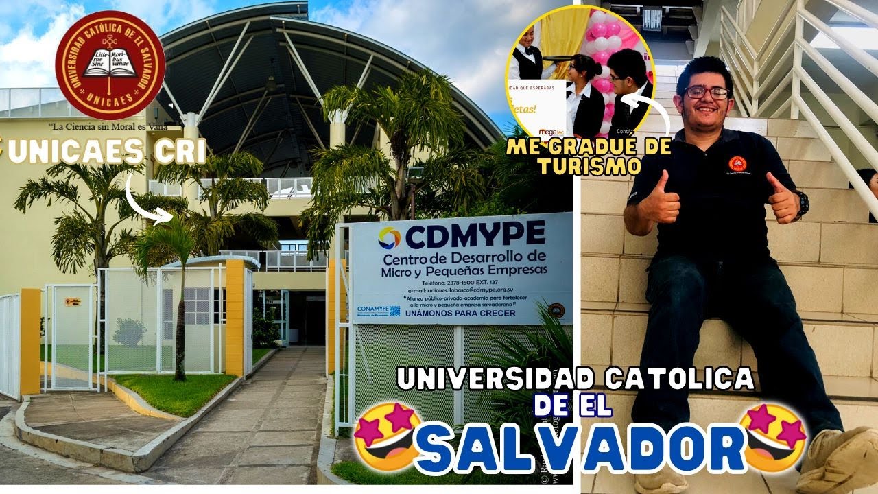 ASI 😲es la UNIVERSIDAD🏫CATOLICA✝️ de El SALVADOR🇸🇻 por DENTRO🤩/me gradue🎓 de turismo🏨#turismo#vlogs