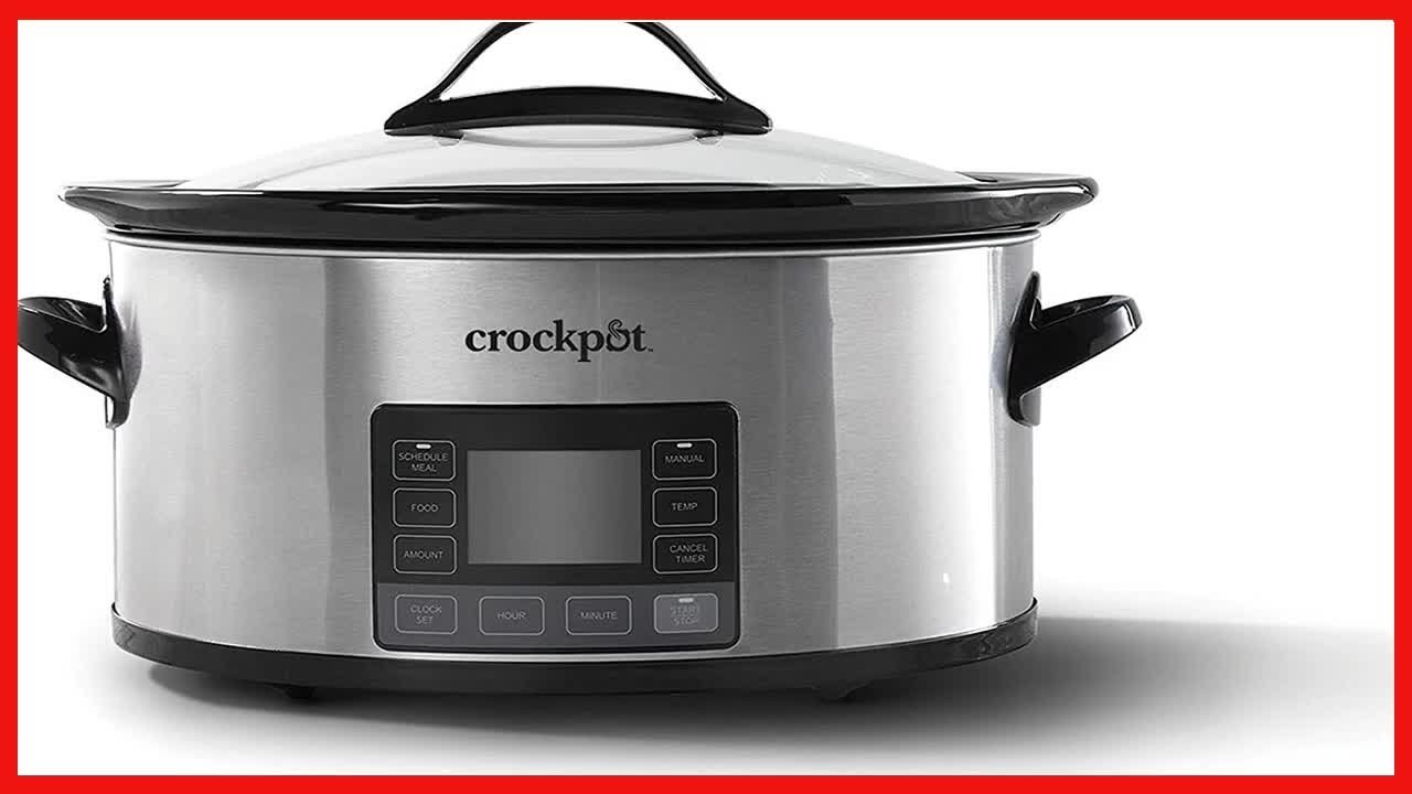 Crock-pot 2137020 MyTime Technology, 6-Quart Programmable Slow Cooker, Stainless Steel