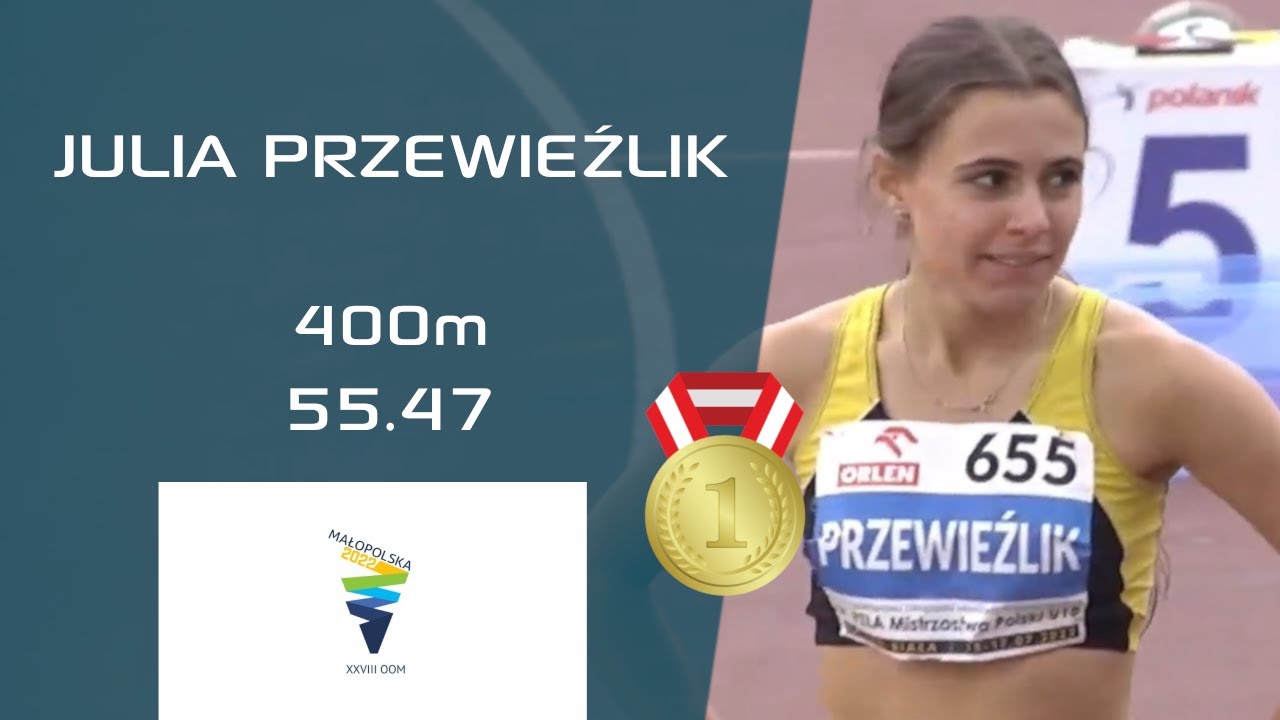 JULIA PRZEWIEŹLIK | 400m 🏃‍♀️ | U18 🇵🇱 ATHLETICS CHAMPIONSHIPS - BIELSKO-BIAŁA 2022 #400m