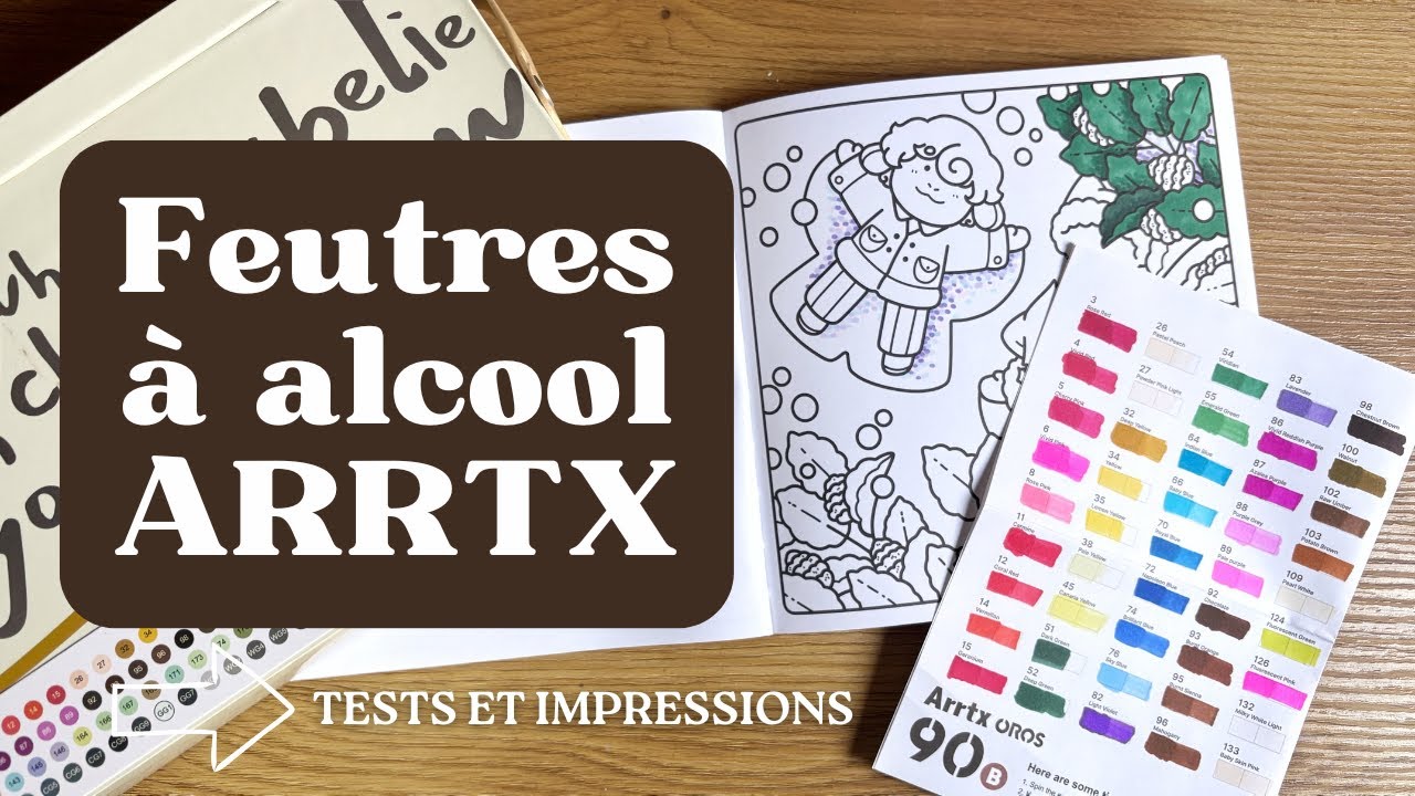 Débuter aux feutres à alcool | Test des #arrtxoros90, dégradés & effet neige
