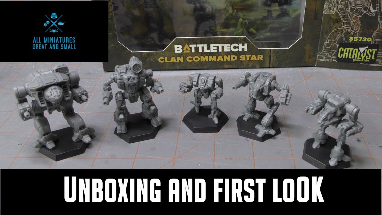 Battletech Clan Command Star - Unboxing and First Look - Alphastrike