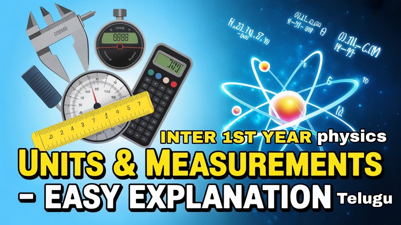 Inter 1st year physics,units and measurements,intermediate physics chapter in telugu 
