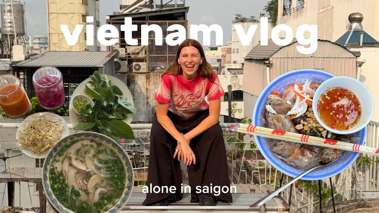 alone in vietnam 🇻🇳 solo trip vlog, saigon food spots, thrifting & yapping about life 