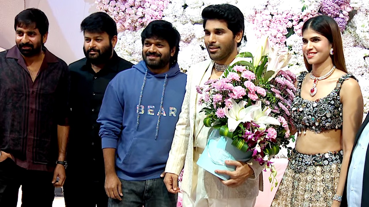 SS Thaman, Anil Ravipudi & More TFI Celebs at  #AlluSirish & #Nayanika Pre-Wedding Reception