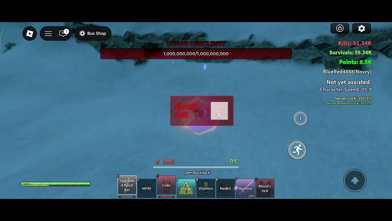 Lunar Obscurity Part 1 Survived | Roblox The Wraith: Survival