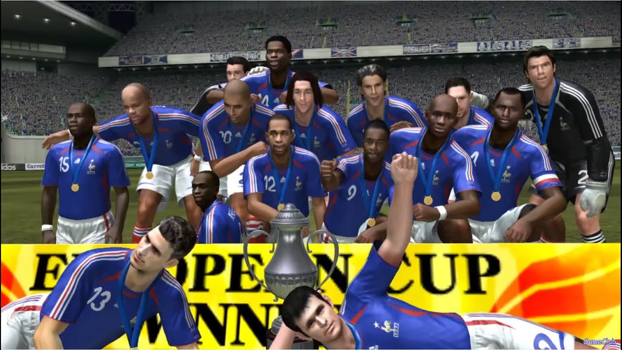 Pro Evolution Soccer 2008 - European Cup - Gameplay - France Full Game