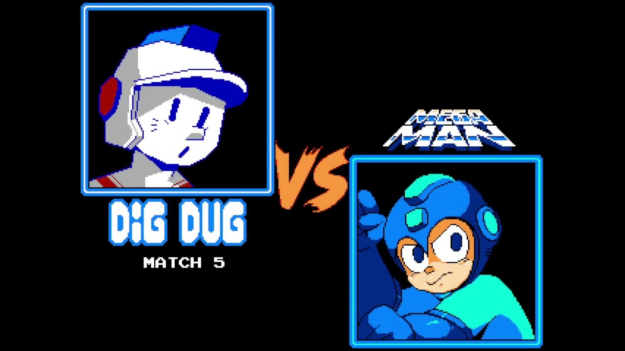 Famicom Fighters - Dig Dug & Bomberman TAG TEAM!!!