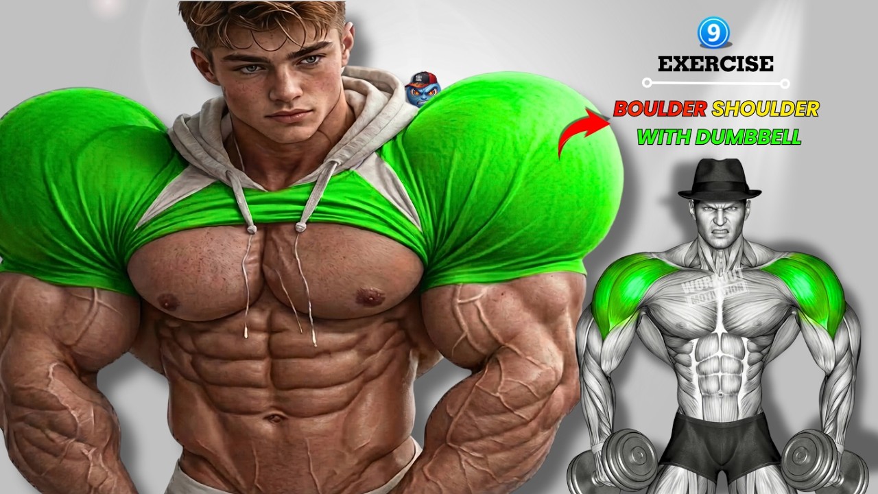 No Gym Needed: 9 Shoulder Exercises with Dumbbell Only