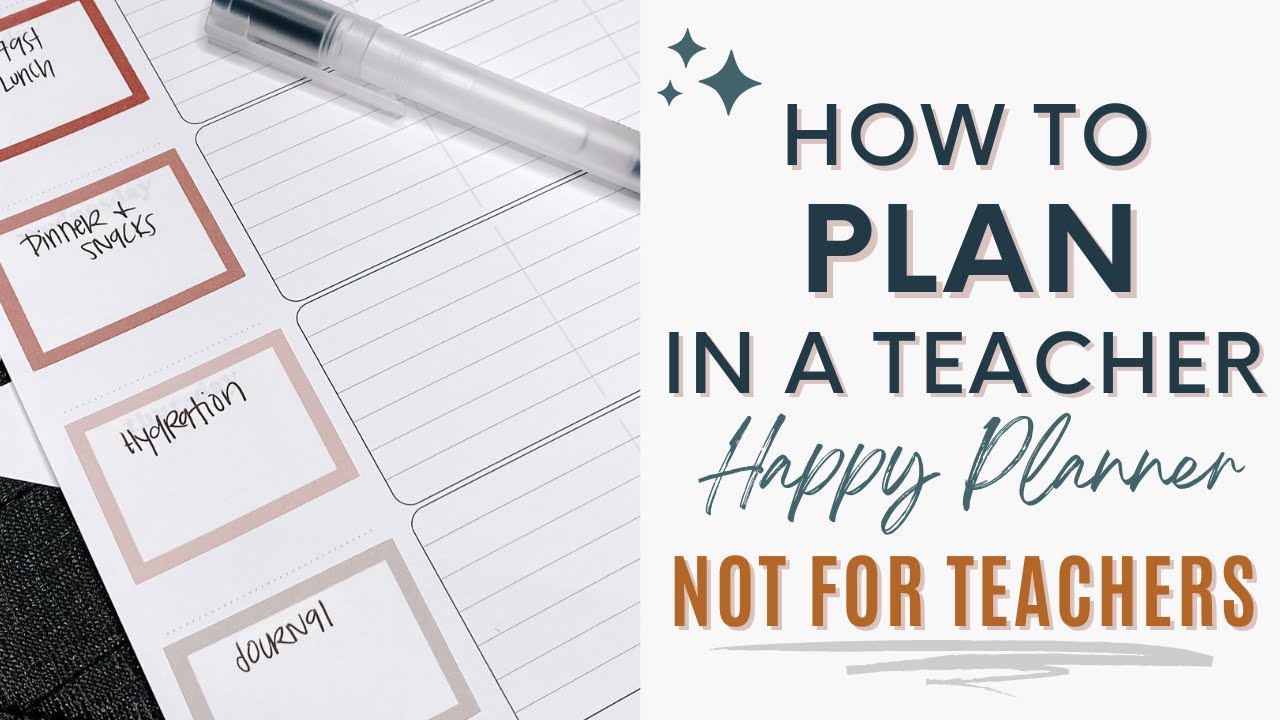 How to plan in the teacher Happy Planner if you're NOT a teacher