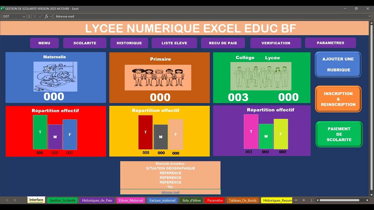 gestion de scolarité mise à jour !