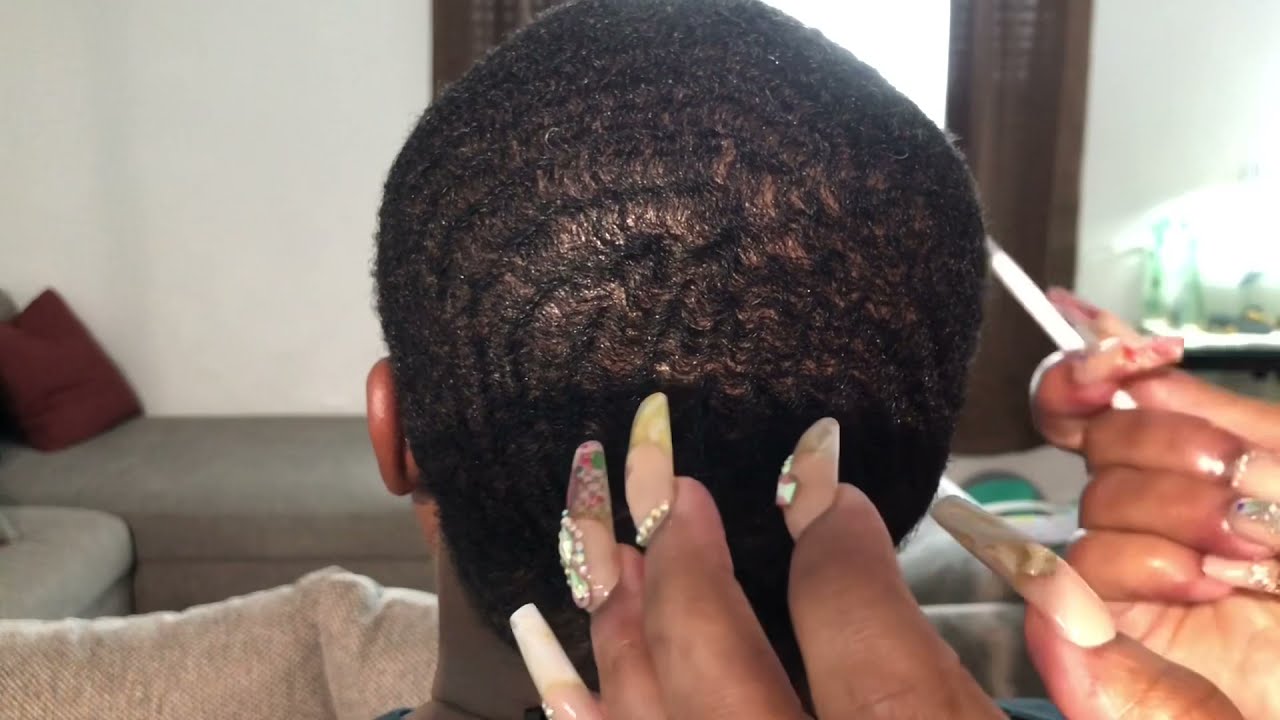{Asmr} 360 waves brushing/scratching by Nuit Noire Asmr💆🏾‍♀️
