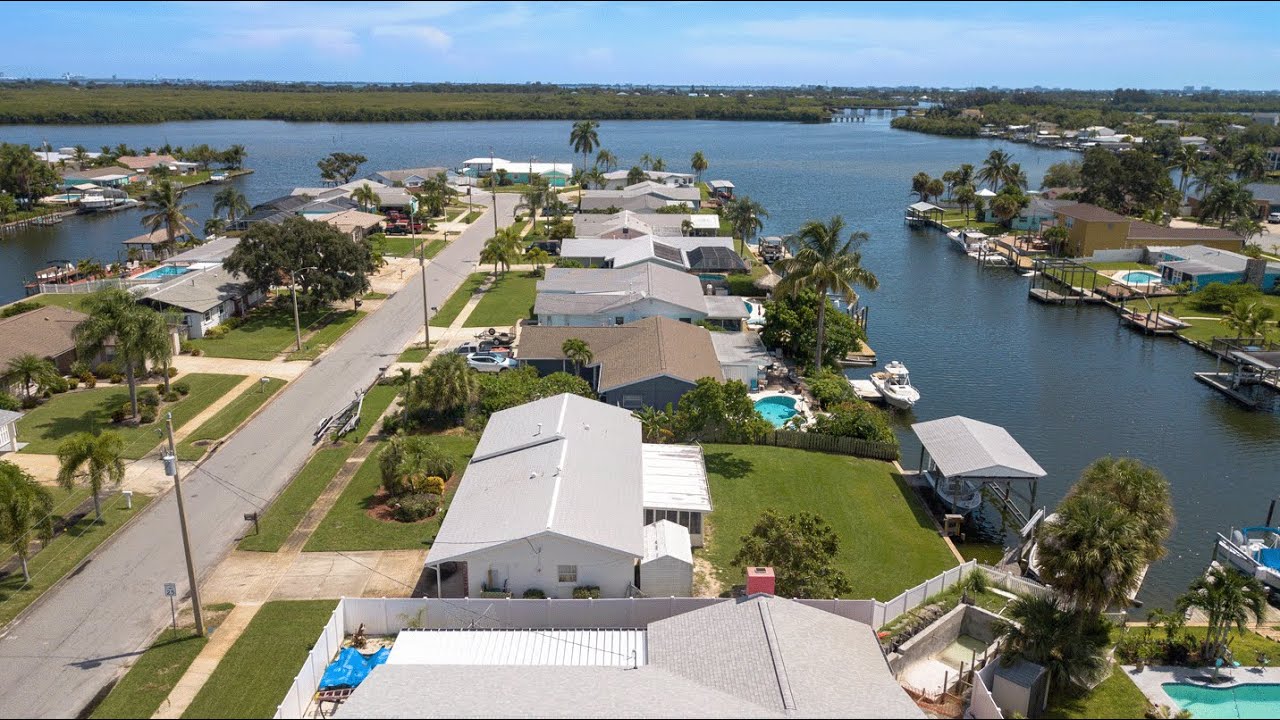 Florida Waterfront Home For Sale on the Canal in Merritt Island, FL