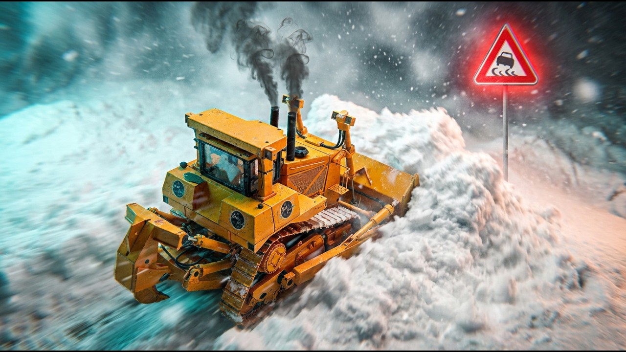 Wie schlagen sich Baumaschinen im Neuschnee?
