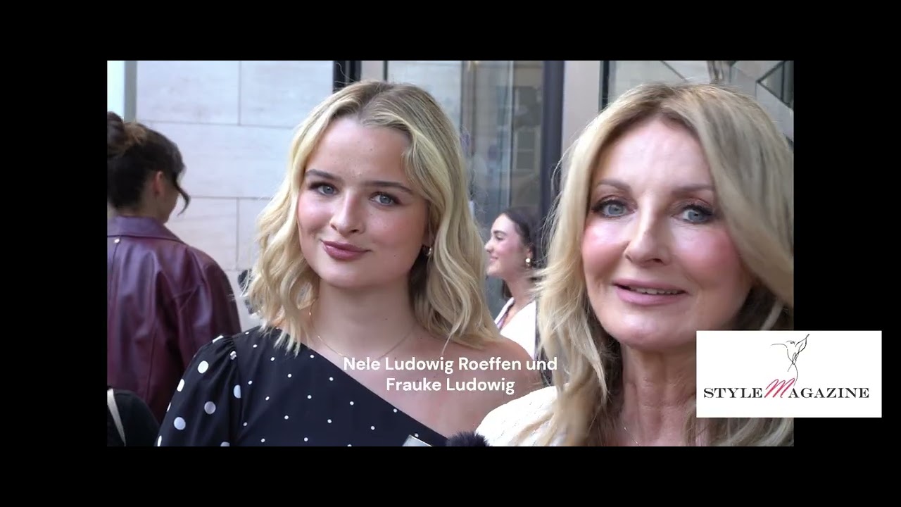 Nele Ludowig Roeffen und Frauke Ludowig im Interview auf der Marc Cain Fasionshow
