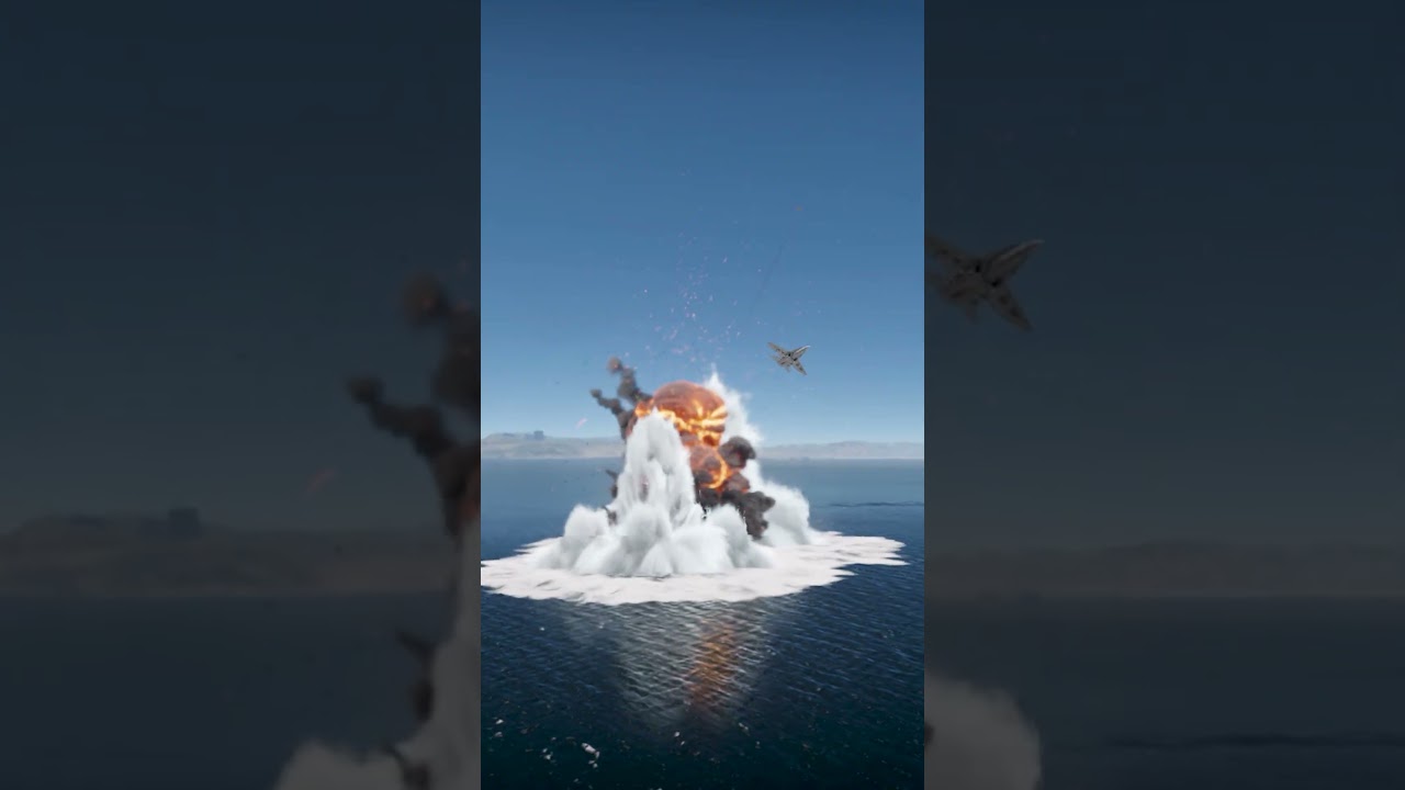 Jet Bombing on Naval Warship