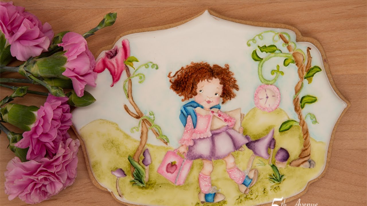 Back to School We Go Cookie | Student Scenery Art Class 📓🎒📚