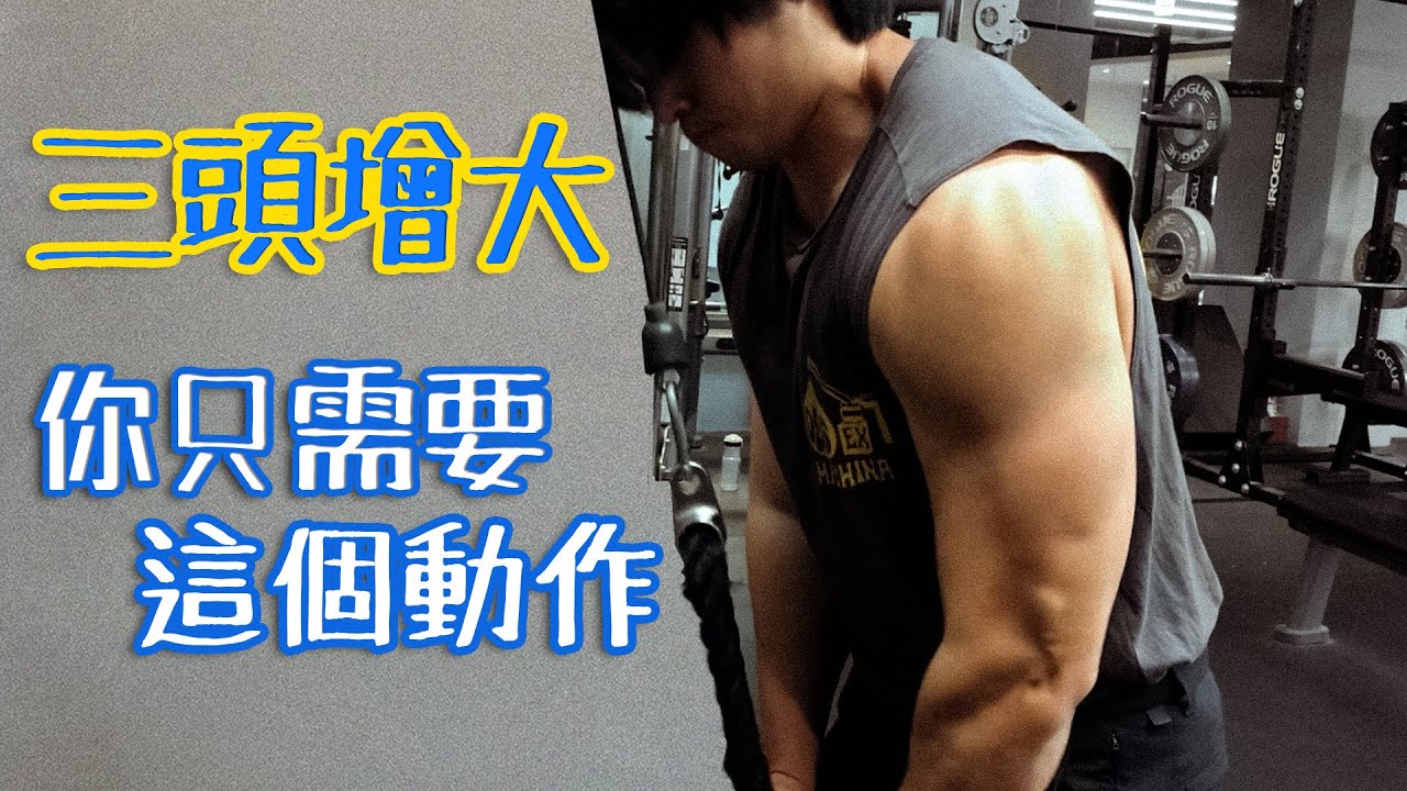 三頭肌怎麼練最有效|我最推薦的動作
