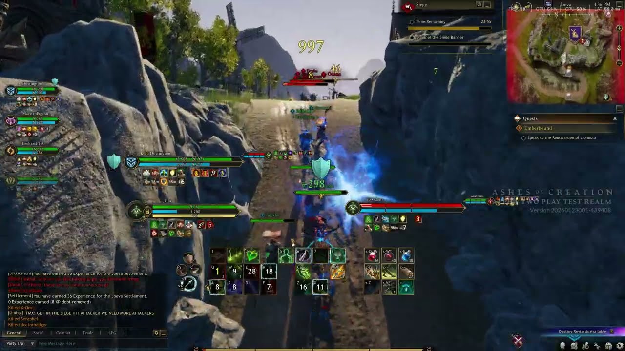 Ashes of Creation - PTR Siege Ranger Gameplay