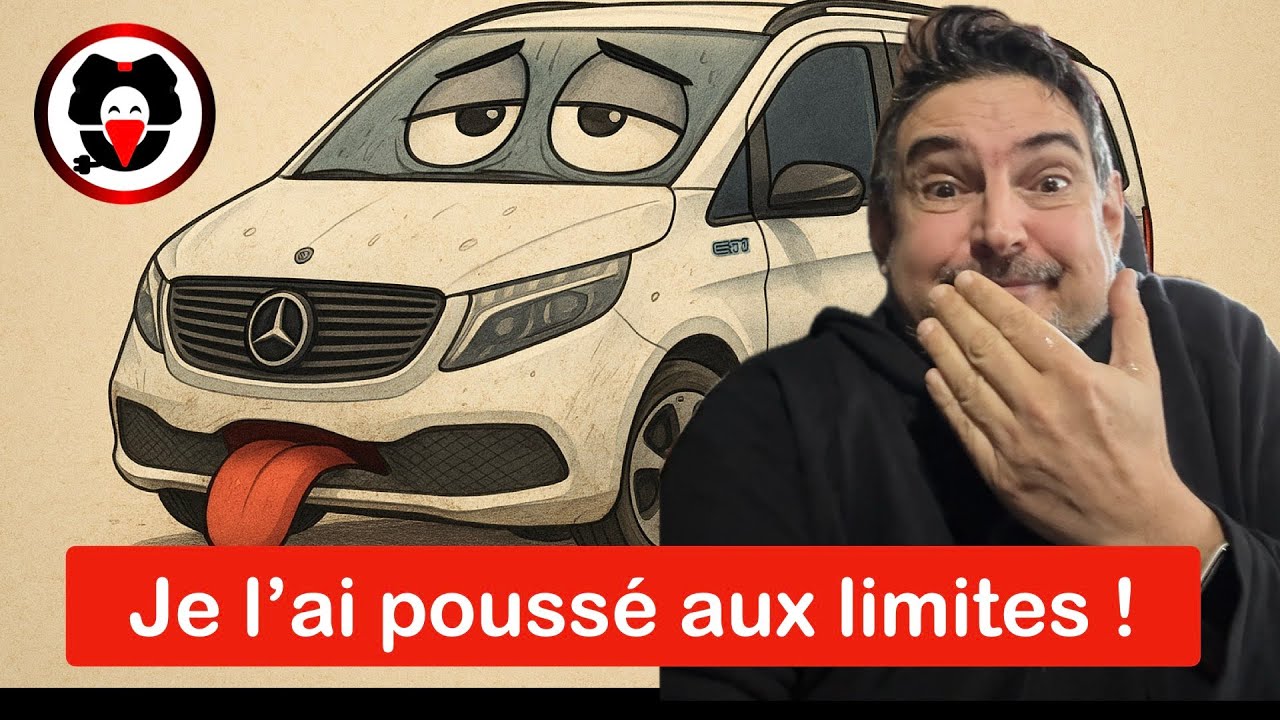 Test de consommations Mercedes EQV et simulation 1000 km