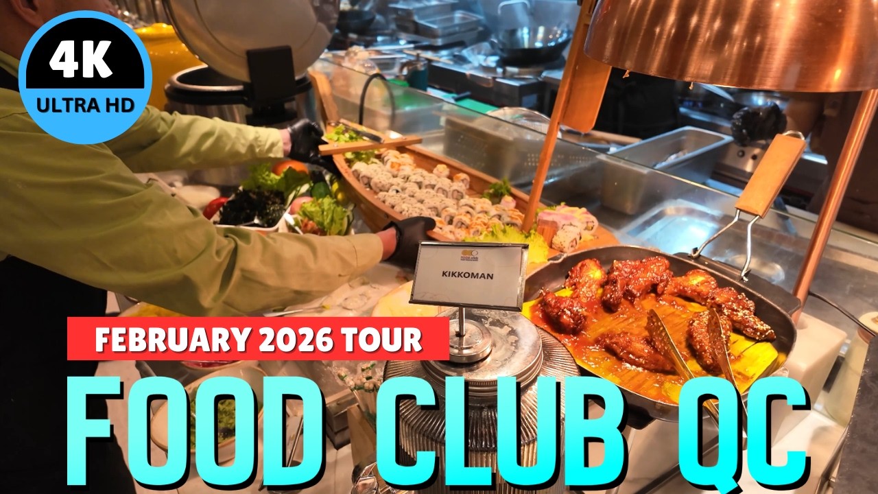 [4K] Exploring Food Club Quezon City 🍴 Lifestyle Buffet Experience – 2026!