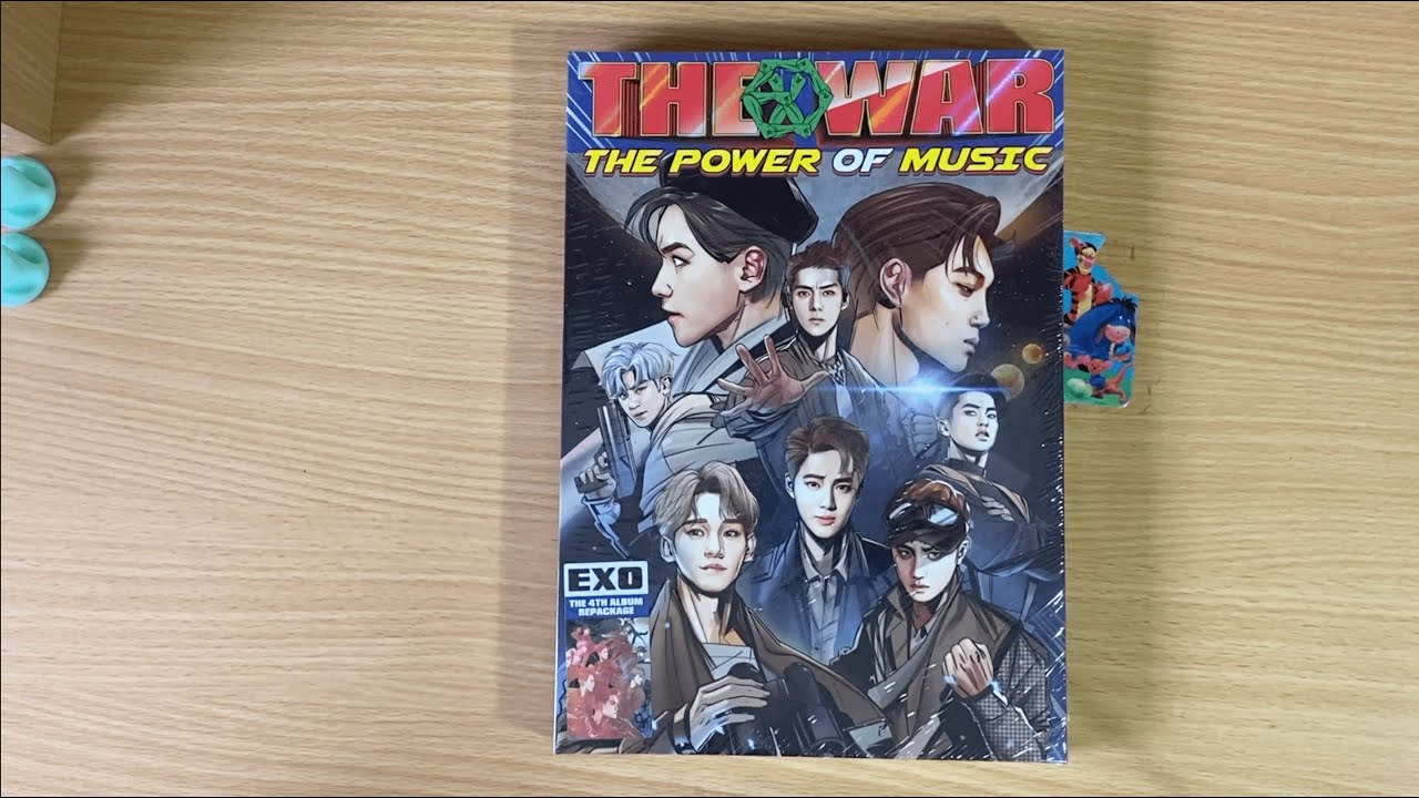EXO (엑소) 4th Album Repackage THE WAR: THE POWER OF MUSIC unboxing
