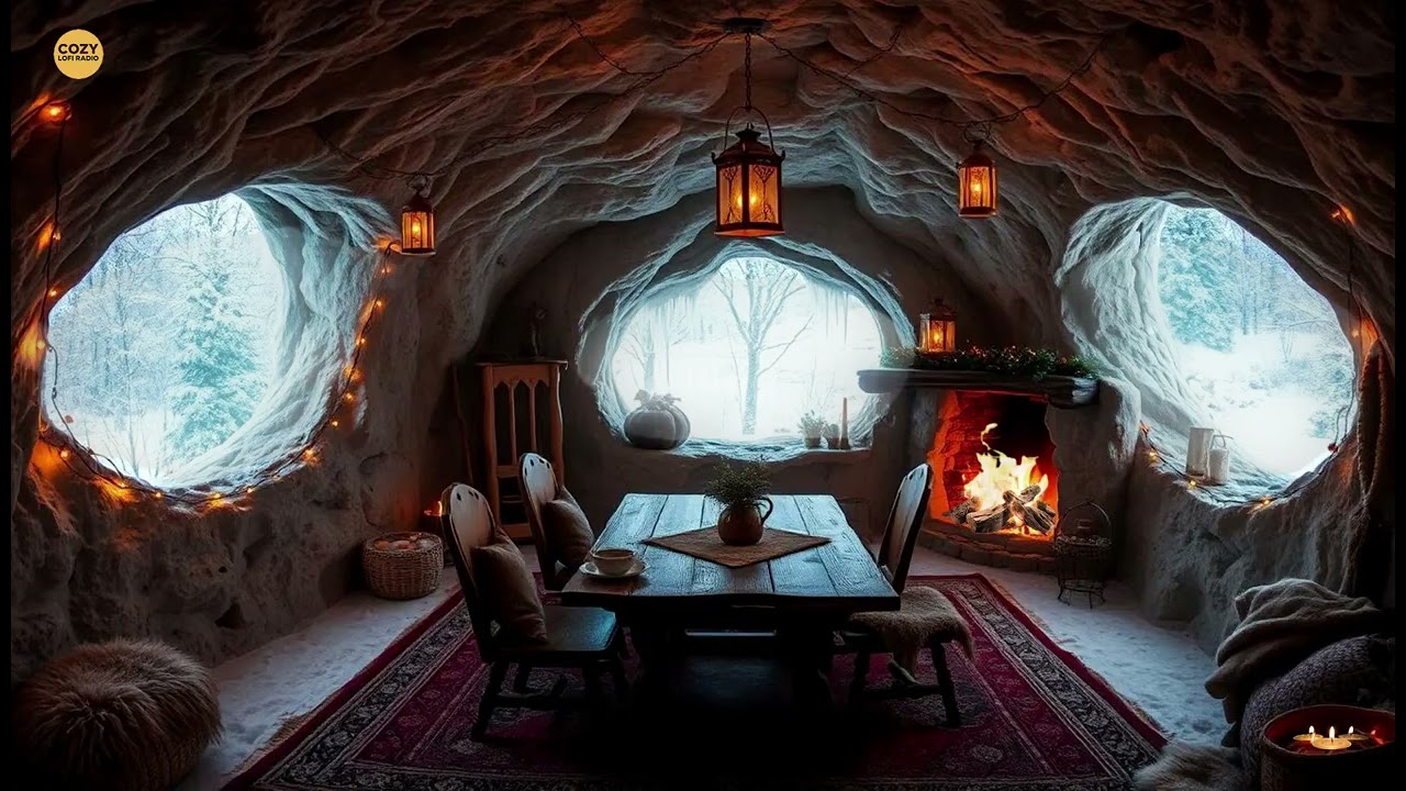 Fireplace Study Room — Deep Focus Lofi for Cold Nights 🔥📚