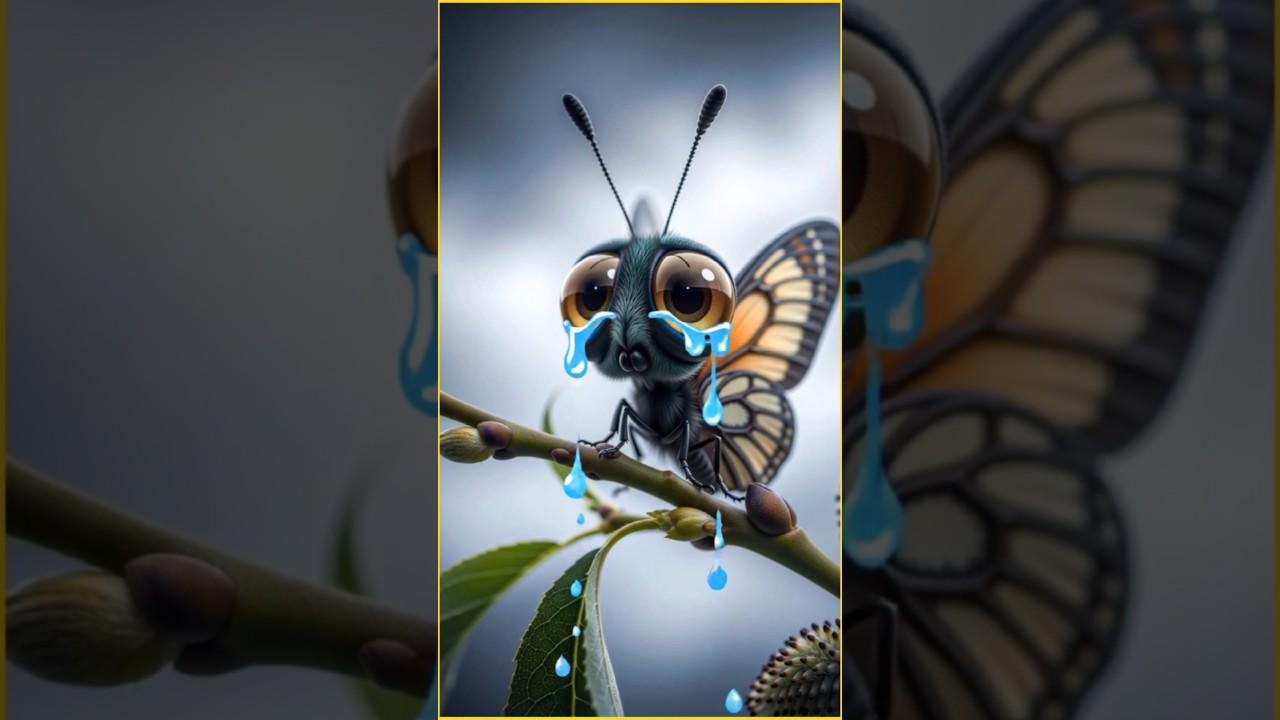 Butterfly bravery तितली की बहादुरी 
