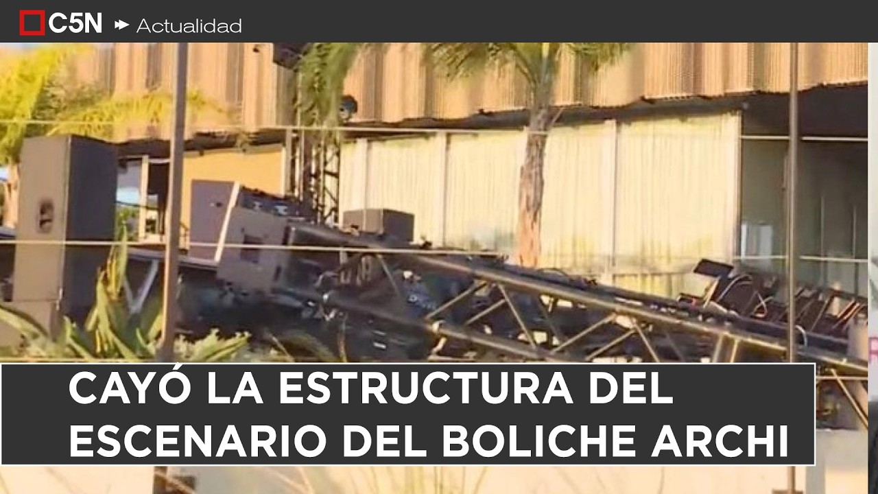 DERRUMBE en un BOLICHE de AVENIDA COSTANERA
