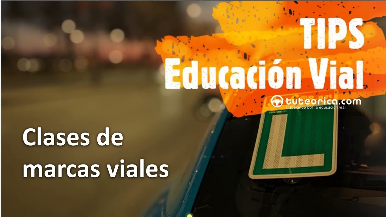 Clasificaci&oacute;n de las marcas viales. Diccionario vial para el te&oacute;rico del permiso de conducir.