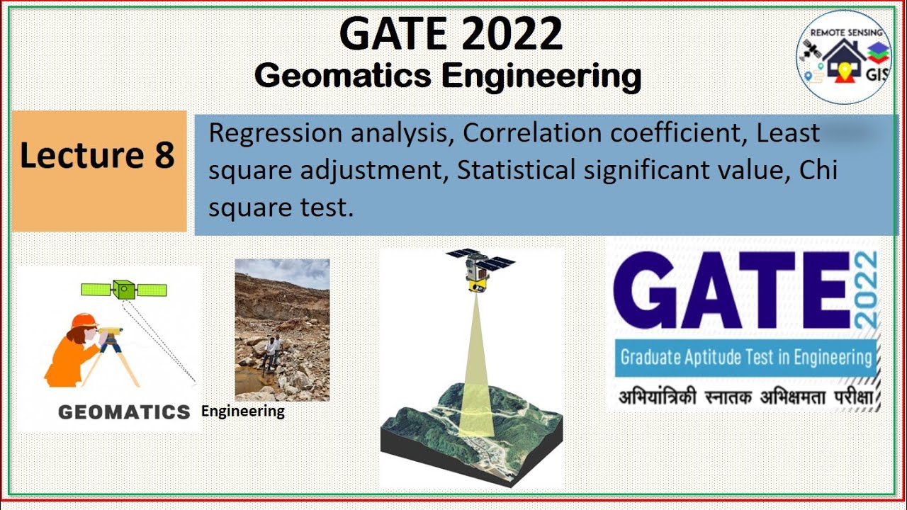Regression analysis, Correlation coefficient, Chi square test || Geomatics Engineering ||