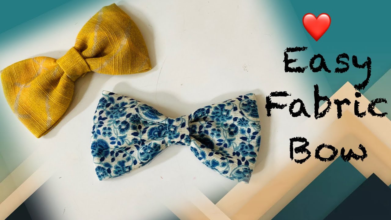 How To Make Fabric Bow, DIY Hair Accessories, DIY Fabric Bow 