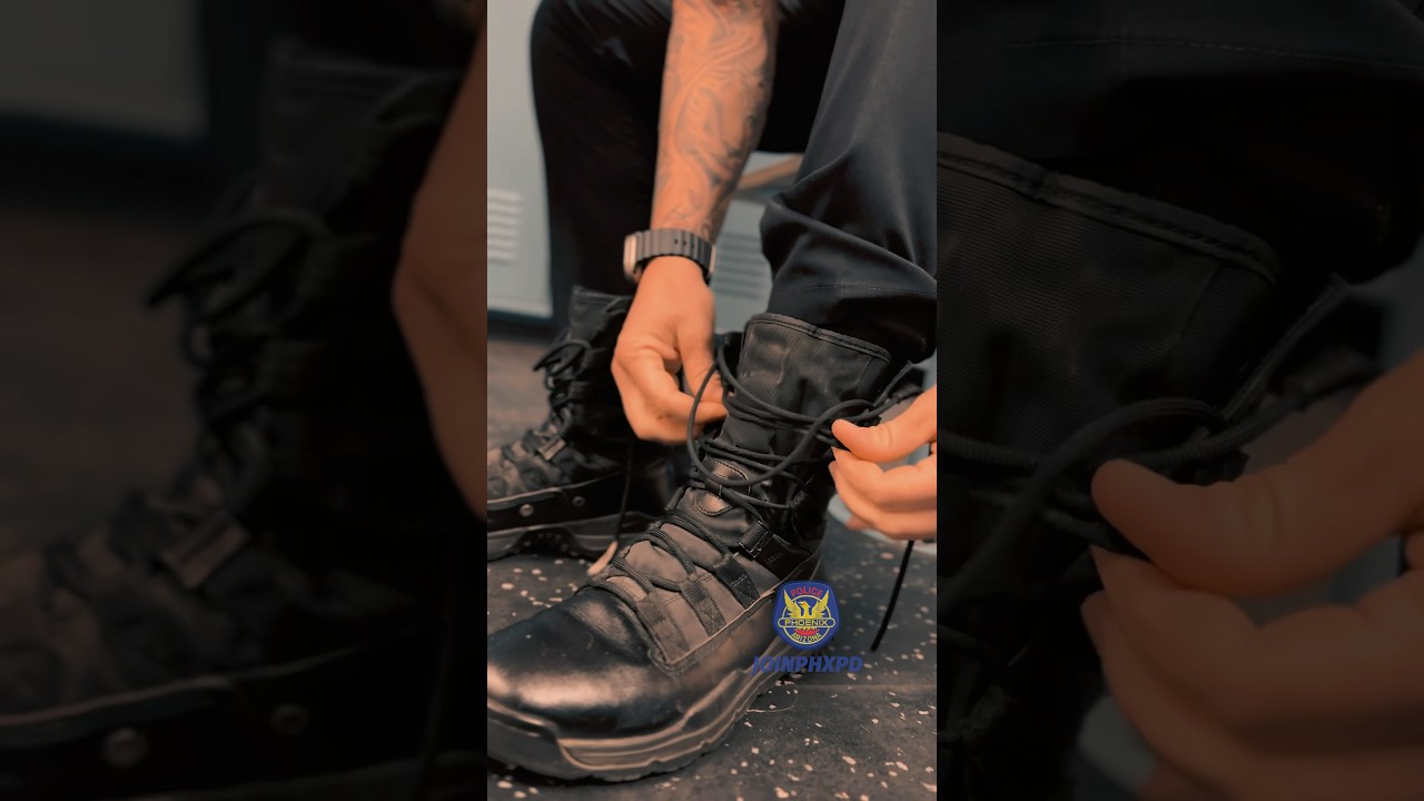 Uniform on, boots laced, and badge shining. #phxpd