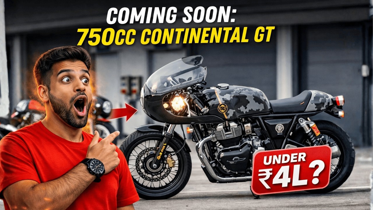 Royal Enfield 750 : Everything we know so far1️⃣Bigger than GT 6502️⃣Spy shots secret testing #gt650