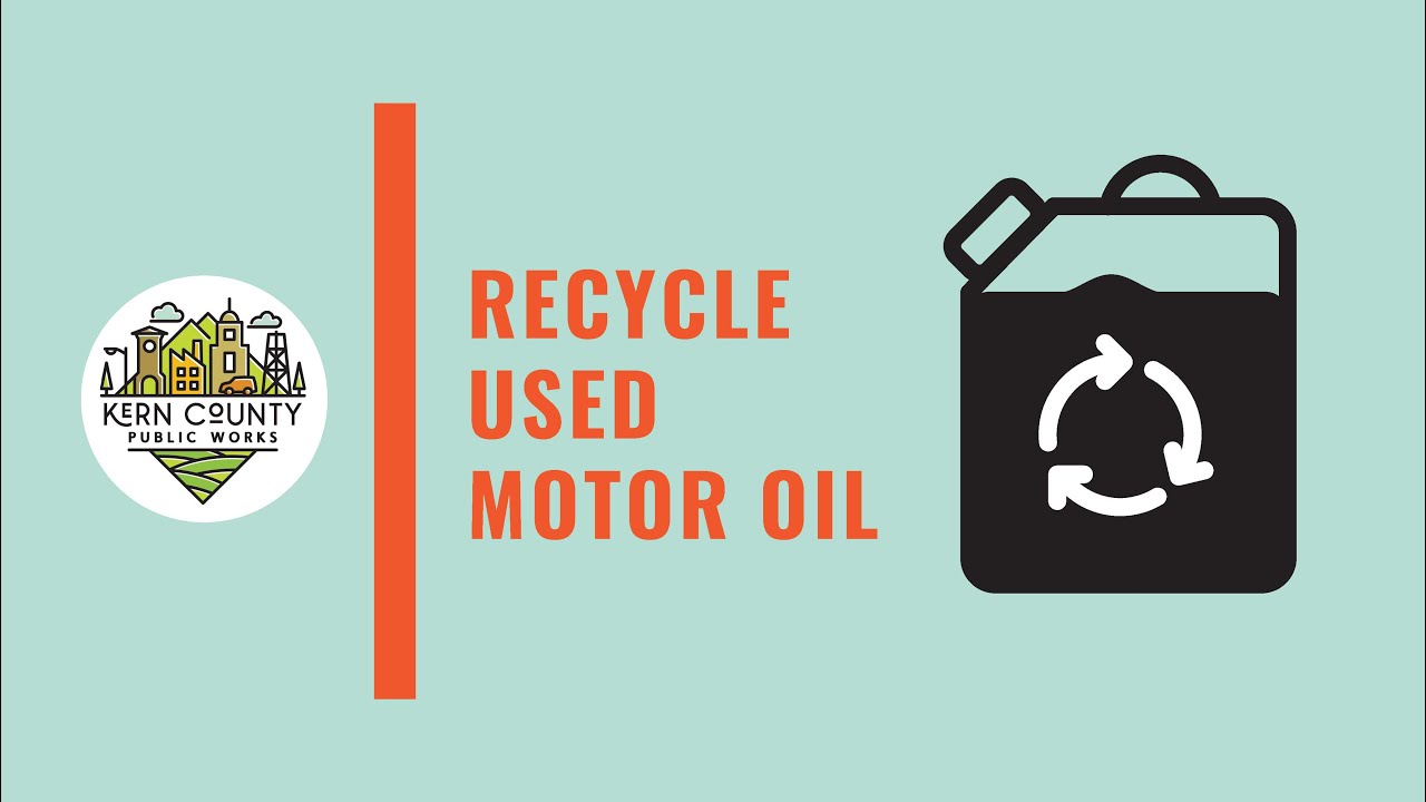 How To Recycle Used Motor Oil
