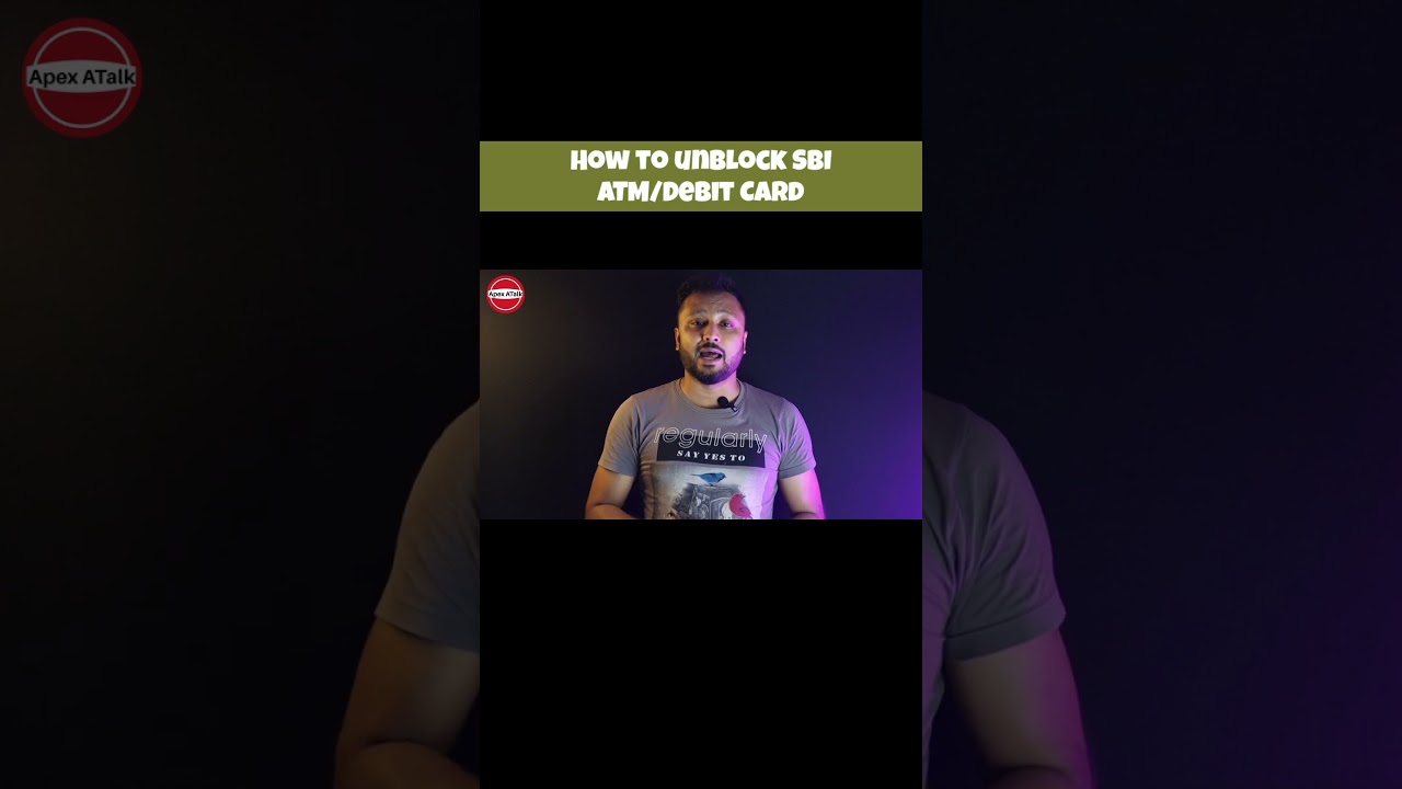 SBI debit card unblock | unblock atm card sbi #apexatalk #sbicard #unblockdebitcard #atmcard
