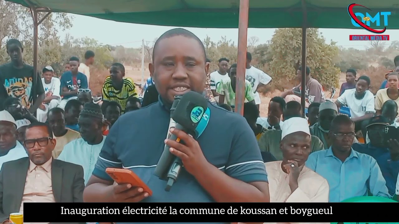 DISCOURS DE SORY COULIBALY LOR DE L'INIGUIRATION DE KOUSSAN ET BOYGUEUL ÉLECTRICITÉ 