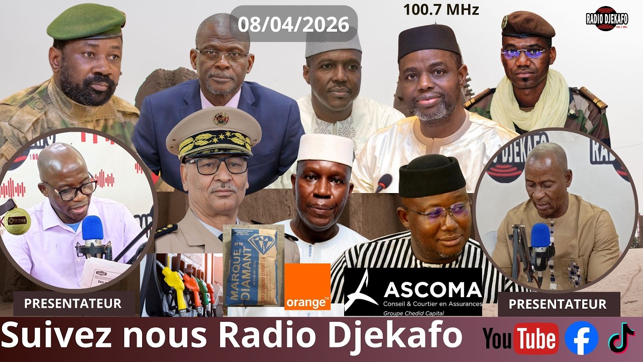 RADIO DJEKAFO 08 AVRIL BOUBACAR TRAOR&Eacute; ET FOUSSENY KE&Iuml;TA DIT SADAM