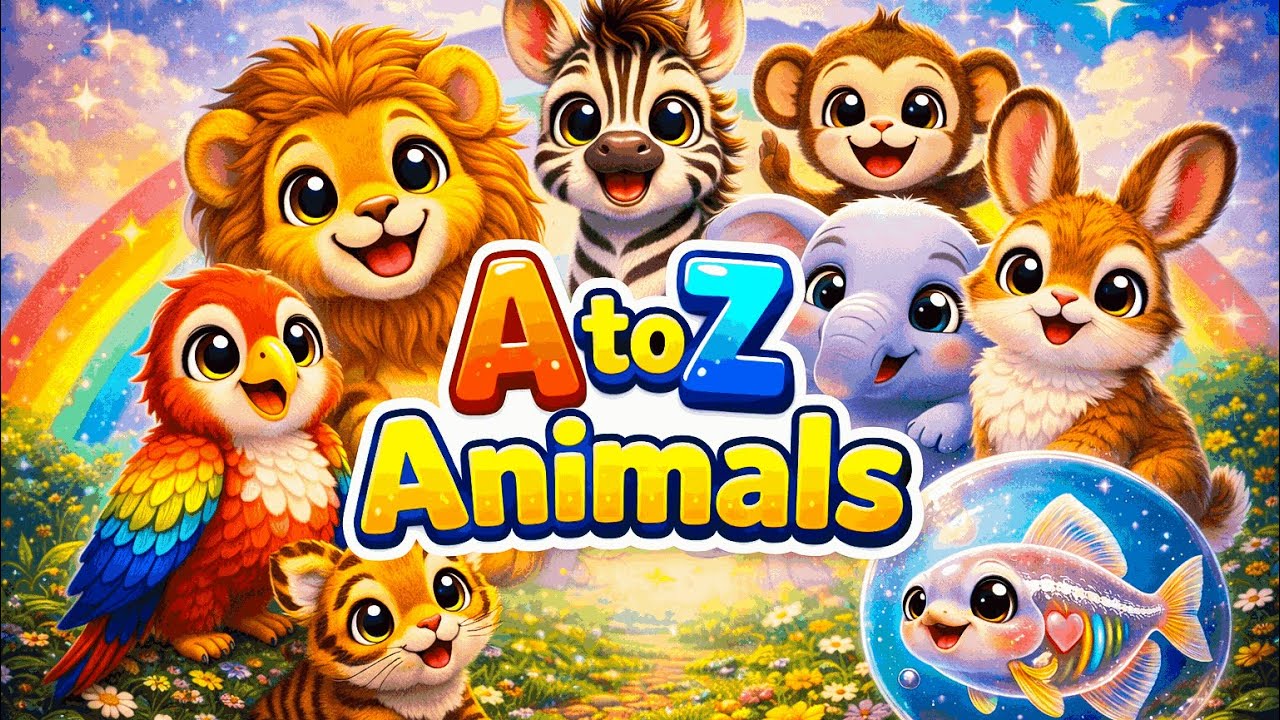 A to Z Animals for Kids 🐘🦁 | Learn Alphabet with Animals | ABC Song #abcd #song #funny #kids #animal