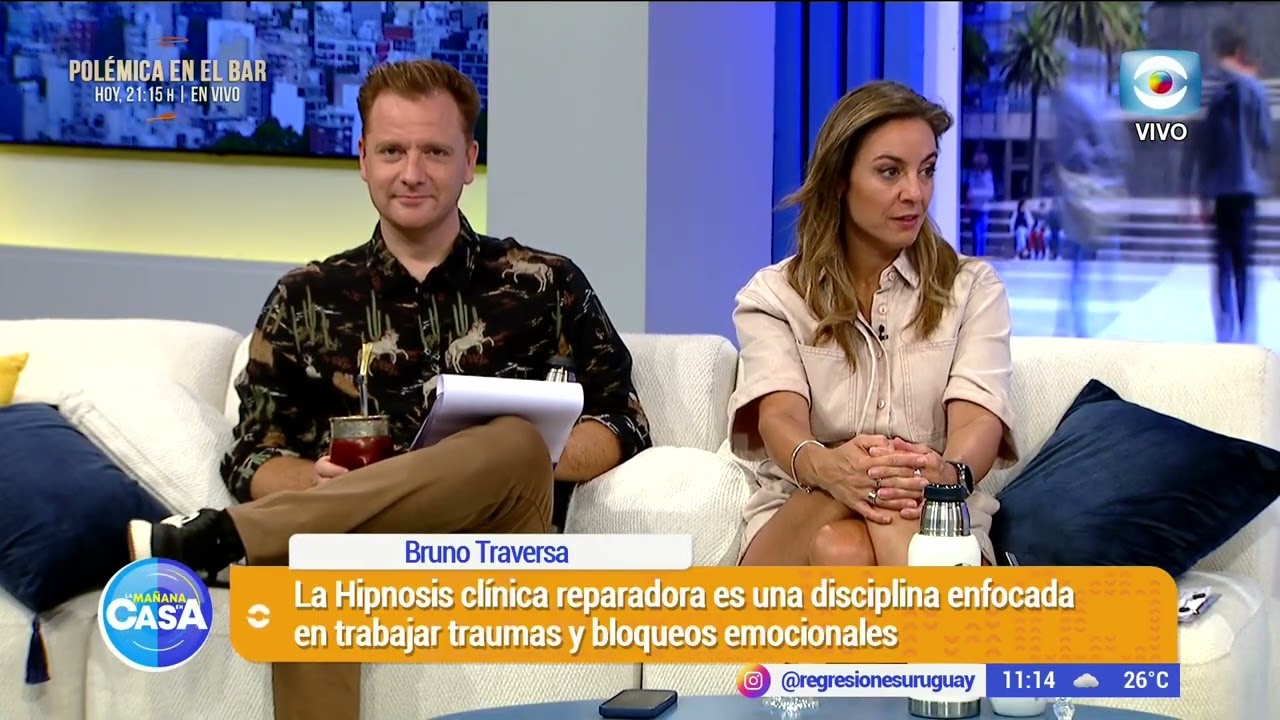 Hipnosis en La Mañana en casa (Bruno Traversa)