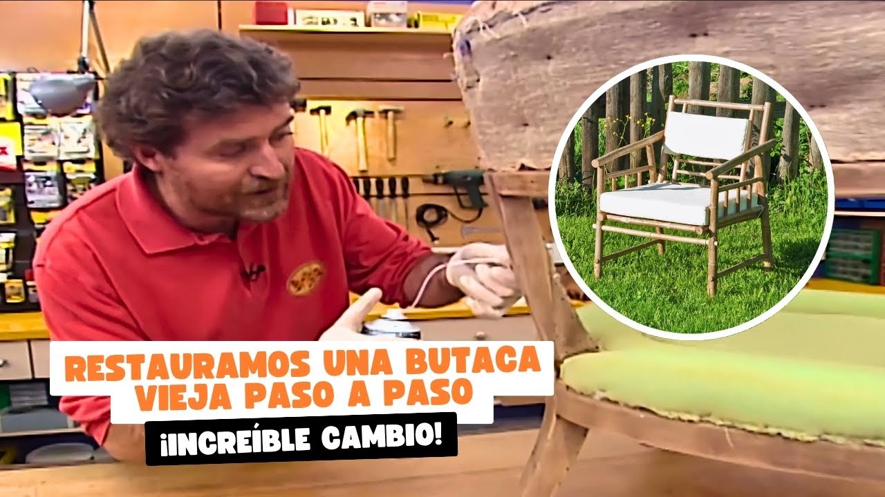 ¡Increíble cambio! Restauramos una butaca vieja paso a paso | Bricomanía