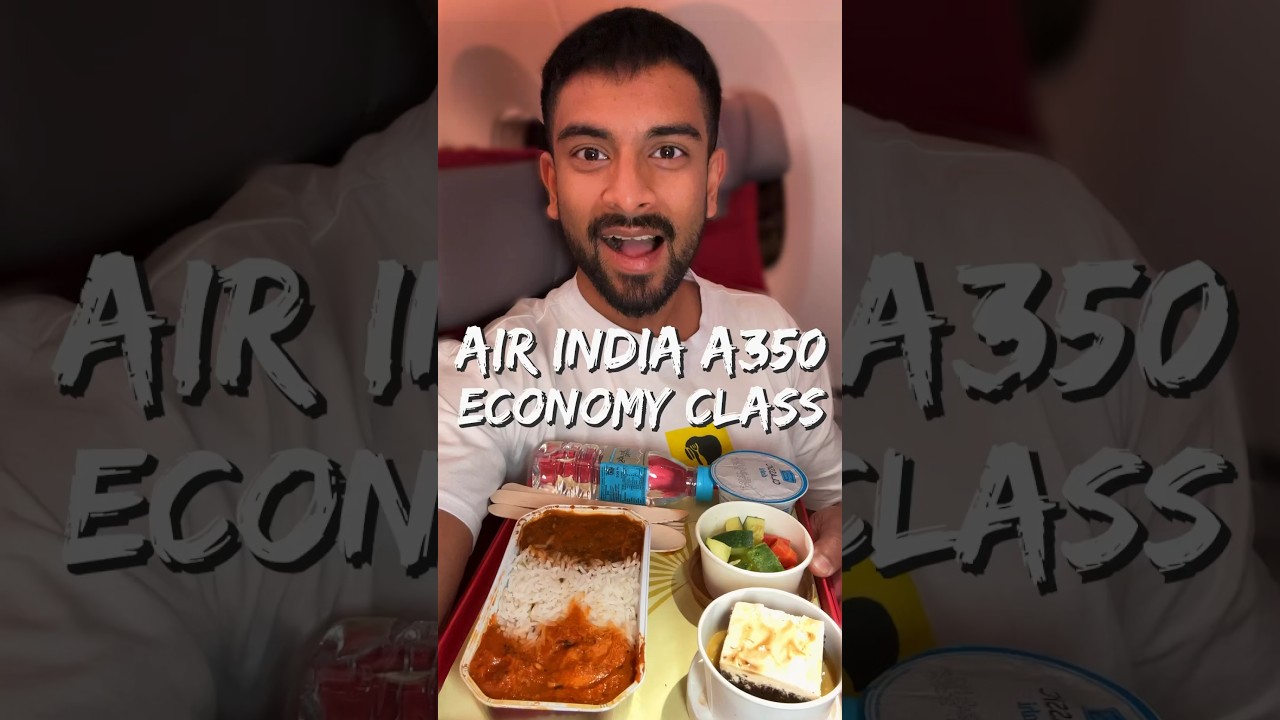 Exciting New Air India A350 Economy Experience! ✈️🥘🤤